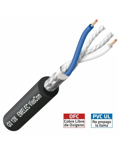 100Mts. CABLE DE AUDIO BALANCEADO 2x0.35mm² APANTALLADO