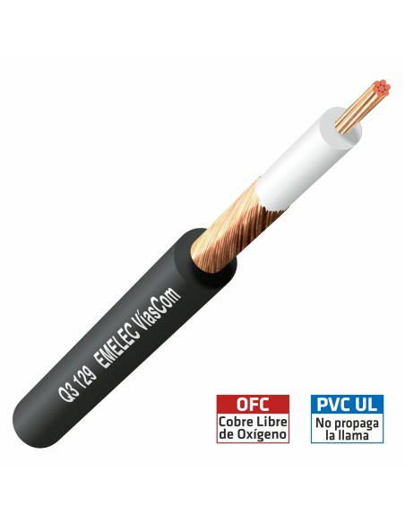 CABLE DE AUDIO 1x0.35mm² APANTALLADO EXTRA FLEXIBLE