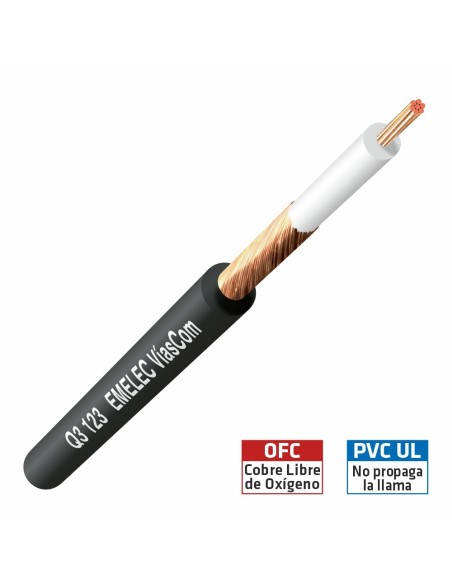 CABLE DE AUDIO 1x0.25mm² APANTALLADO EXTRA FLEXIBLE