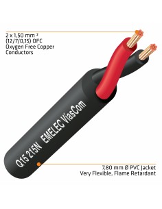 MANGUERA ALTAVOZ 2x1.5mm² OFC EXTRAFLEXIBLE 2