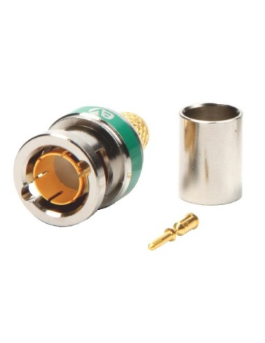 CONECTOR BNC MACHO 75Ω 4K-UHD CRIMPAR Ø1.2mm