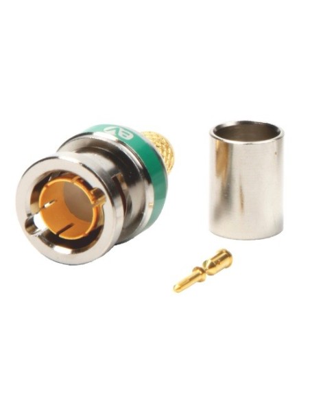 CONECTOR BNC MACHO 75Ω 4K-UHD CRIMPAR Ø1.2mm