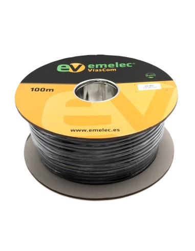 100MTS. CABLE DE AUDIO BALANCEADO 2x0.40mm² ROJO DOBLE BLINDAJE