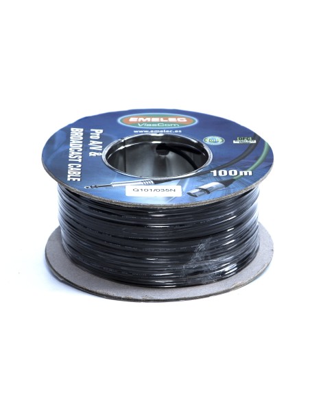 100MTS. CABLE PARALELO 2x0.35mm² NEGRO