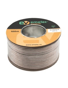 100M CABLE ALTAVOZ OFC TRANSPARENTE 2x0.75mm² PARALELO 2