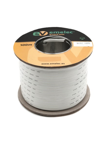 100MTS. CABLE PARALELO BLANCO 2X1mm² ALTAVOZ