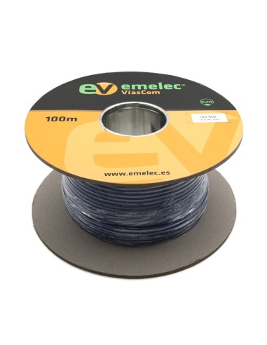 100MTS. CABLE DE AUDIO DIGITAL 2x0.24mm²  BALANCEADO  Patch AES-EBU & DMX 110Ω AZUL