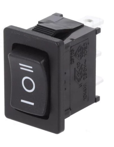 INTERRUPTOR ON-OFF-ON SP3T 10A 250V 19.4x13mm