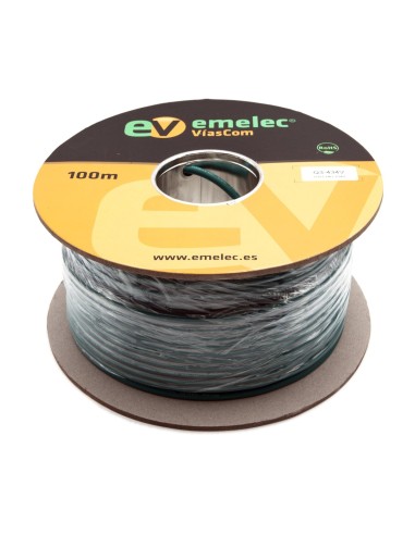 100MTS. CABLE DE AUDIO DIGITAL 2x0.14mm² BALANCEADO VERDE 110Ω