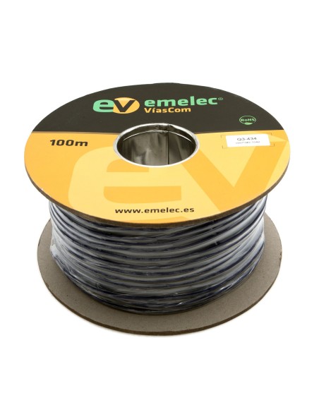 100MTS. CABLE DE AUDIO DIGITAL 2x0.14mm² BALANCEADO AMARILLO 110Ω