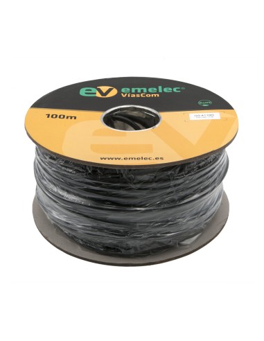 100MTS. CABLE DE AUDIO DIGITAL 4x0.22mm² NEGRO BALANCEADO 110Ω AES-EBU & DMX