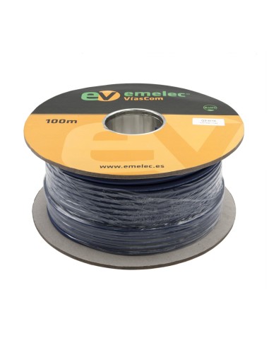 100MTS. CABLE DE AUDIO DIGITAL 4x0.22mm² AZUL BALANCEADO 110Ω AES-EBU & DMX