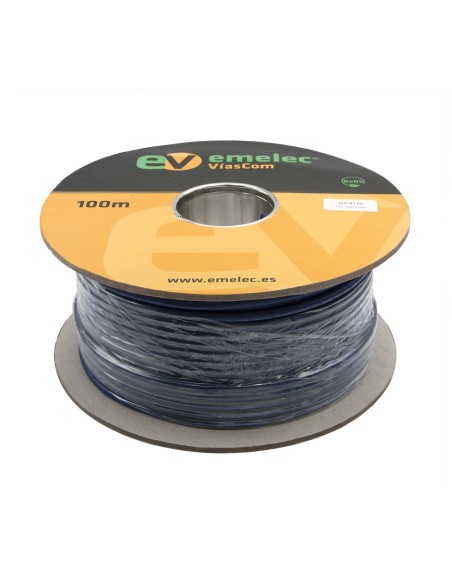 100MTS. CABLE DE AUDIO DIGITAL 4x0.22mm² AZUL BALANCEADO 110Ω AES-EBU & DMX