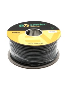 100MTS. CABLE DE AUDIO DIGITAL 2x0.35mm² NEGRO BALANCEADO 110Ω AES-EBU & DMX 2