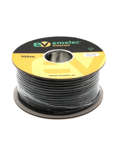 100MTS. CABLE DE AUDIO DIGITAL 2x0.35mm² NEGRO BALANCEADO 110Ω AES-EBU & DMX