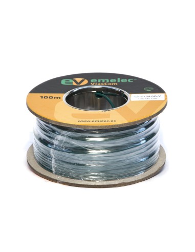 100M CABLE DE VIDEO DIGITAL 75Ω 3G-SDI FLEXIBLE VERDE