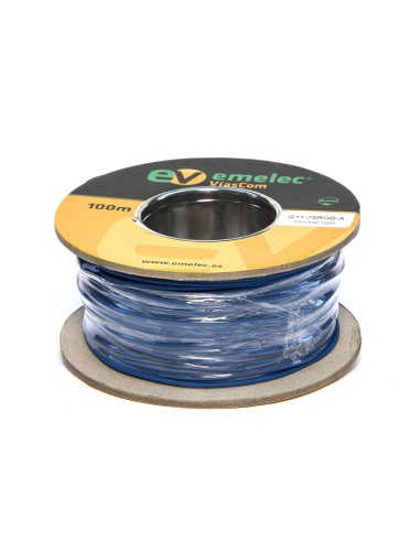 100M CABLE DE VIDEO DIGITAL 75Ω 3G-SDI FLEXIBLE AZUL