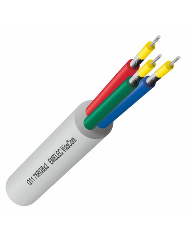 MANGUERA DE 3 CABLES VIDEO RGB 75Ω