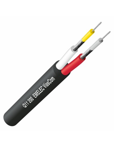 CABLE DE SUPER-VIDEO 2X0.09mm² S-VHS NEGRO