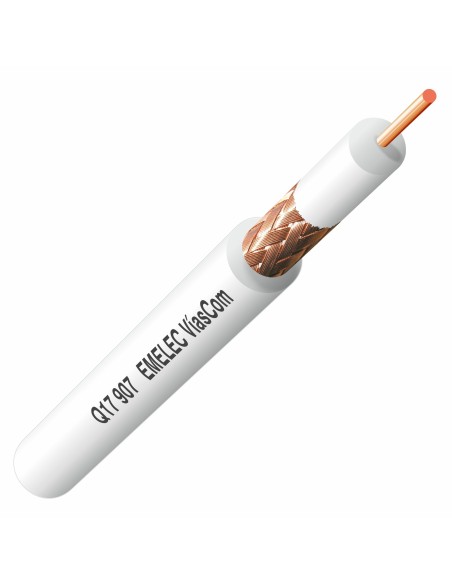 CABLE DE TV & SATELITE 75Ω VIVO & MALLA DE COBRE