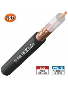 CABLE COAXIAL DE VIDEO RG-59 75Ω NEGRO