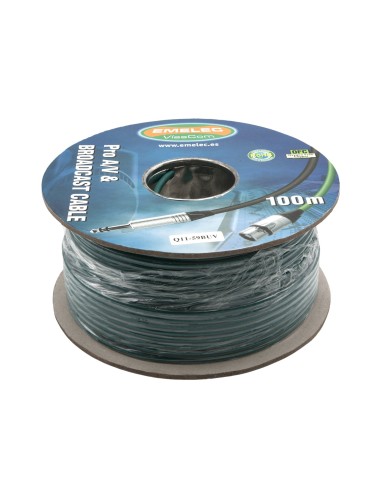 100M. CABLE COAXIAL DE VIDEO RG-59 75Ω VERDE