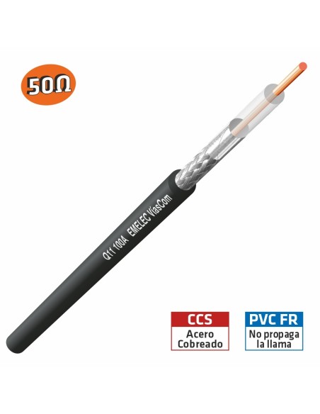 CABLE COAXIAL RF100A 50Ω BAJA PERDIDA
