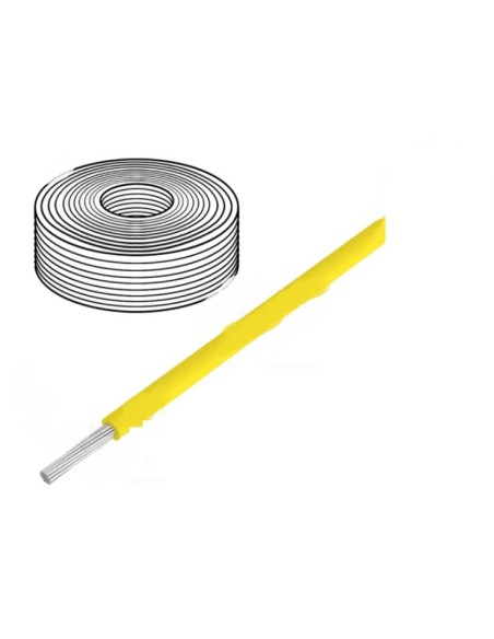 10MT CABLE AWG32 AMARILLO 0,04mm² FLEXIBLE