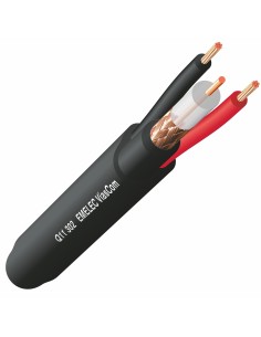 100M. MANGUERA DE RG-59 & ALIMENTACION 0.55mm² NEGRO