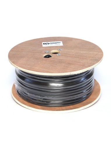 100M. MANGUERA DE RG-59 & ALIMENTACION 0.55mm² NEGRO