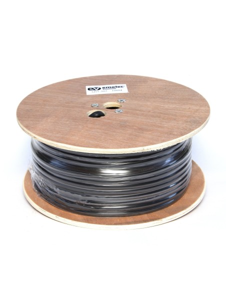 100M. MANGUERA DE RG-59 & ALIMENTACION 0.55mm² NEGRO