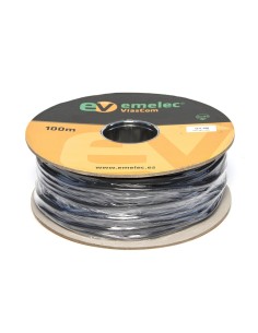 100M CABLE CCTV VIDEO 28AWG & ALIMENTACION 0,50mm² NEGRO 2