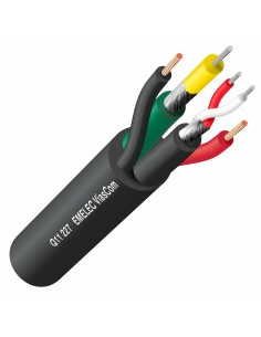 Cable de Video Digital 28AWG & Audio 0,14mm² & Alimentación 0,63 mm² Negro