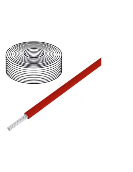 10MT CABLE AWG32 ROJO 0'04mm² FLEXIBLE