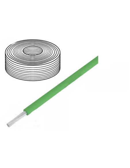 10MT CABLE AWG32 VERDE 0'04mm² FLEXIBLE