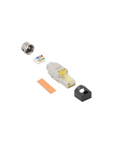 Conector RJ45, Cat 8.1, blindado y extra corto