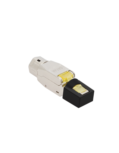 Conector RJ45, Cat 8.1, blindado y extra corto