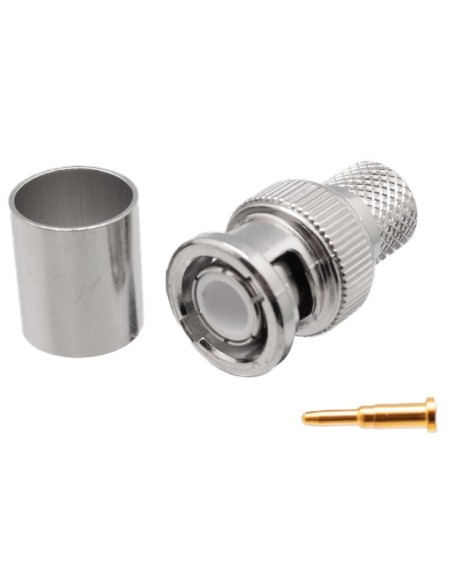 CONECTOR MACHO BNC CRIMPAR PARA RG-11