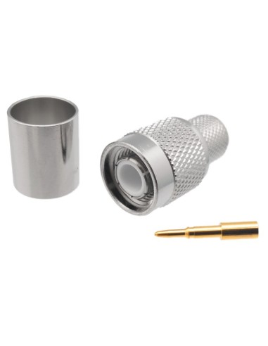 CONECTOR TNC MACHO CRIMPAR PARA RG-214