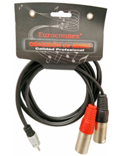 CABLE 1.5M 2-XLR-M A ST.M-3.5MM