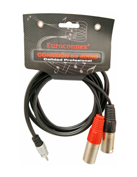 CABLE 1.5M 2-XLR-M A ST.M-3.5MM