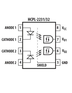 OPTOACOPLADOR 3.75KV PUSH PULL 2 CANALES 2