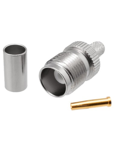 CONECTOR TNC HEMBRA AEREO CRIMPAR RG-58
