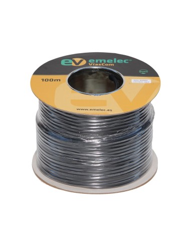 100M.CABLE DE VIDEO DIGITAL 3G-SDI-4K-UHD 20AWG NEGRO