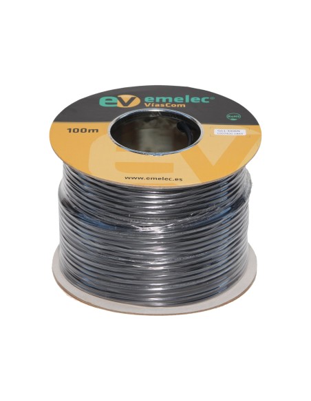 100M.CABLE DE VIDEO DIGITAL 3G-SDI-4K-UHD 20AWG NEGRO