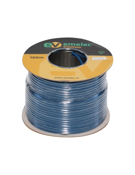 100M.CABLE DE VIDEO DIGITAL 3G-SDI-4K-UHD 20AWG AZUL