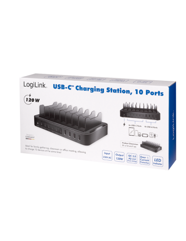 ESTACION CARGA 6X USB-C/4X USB