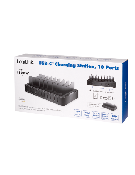 ESTACION CARGA 6X USB-C/4X USB