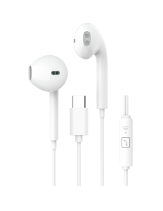 AURICULAR CON MICRO USB-C BLANCO