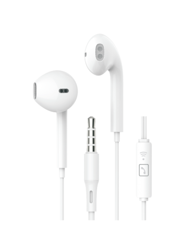 AURICULAR/MICRO JACK 3.5MM BLANCO